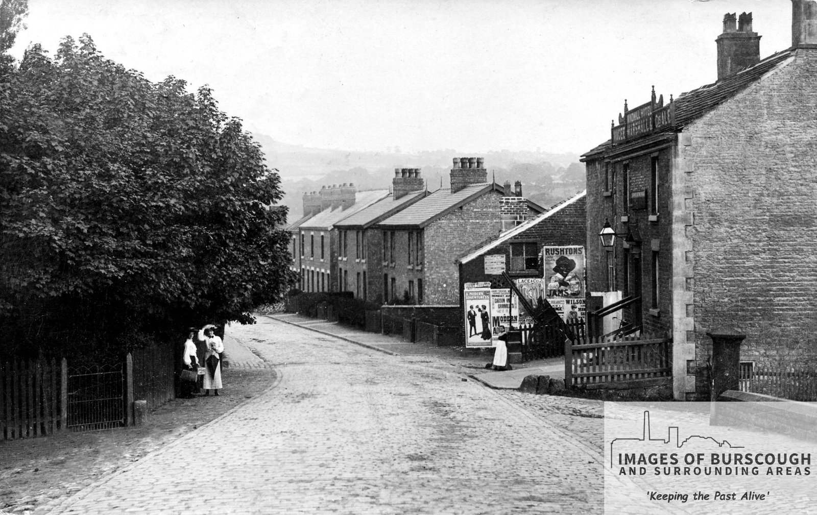 Parbold Windmill hotel and mill lane 1900